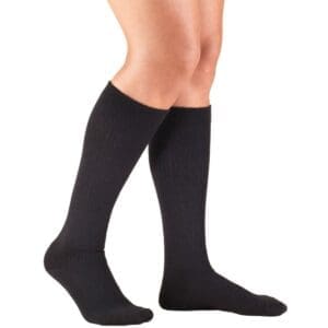 Truform 15-20 mmHg women's knee high compression socks for mobility support, home care use.