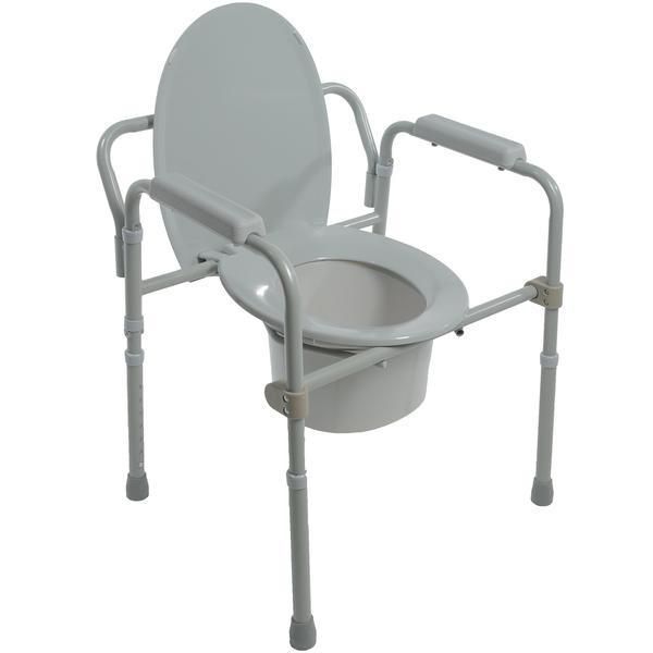 PCP, 3-In-1 Folding Steel Commode, 552300