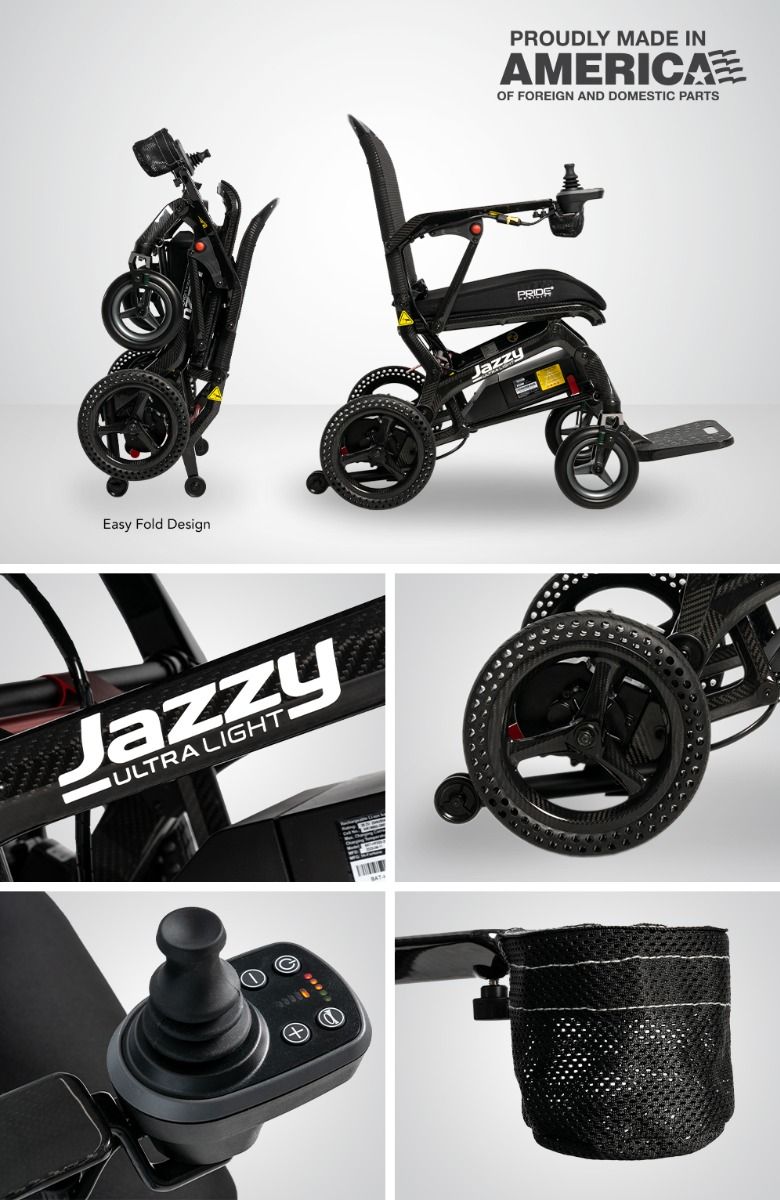 Pride, Jazzy Ultra Light Power Wheelchair - Image 2