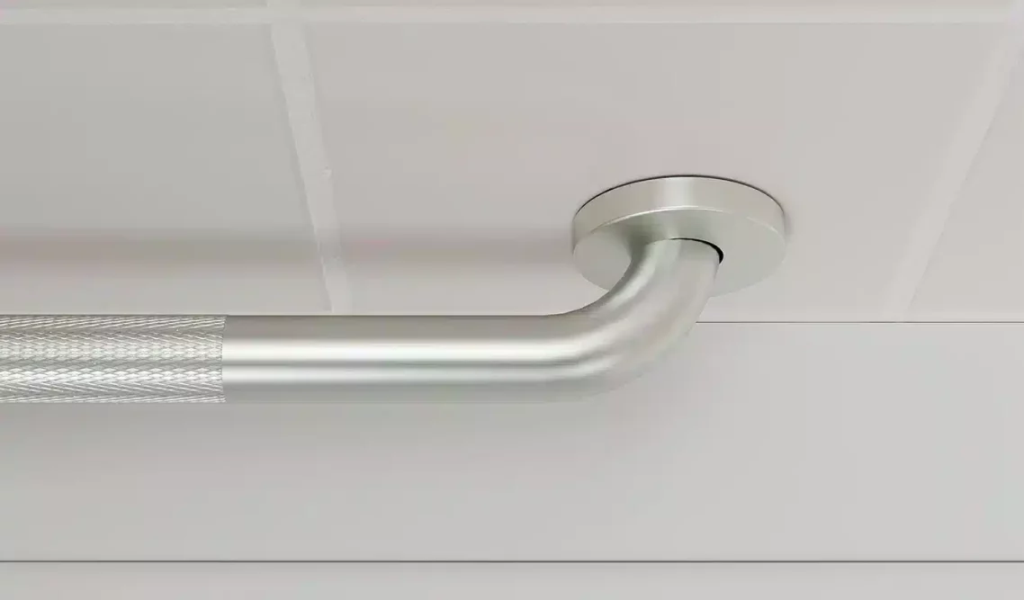 HealthCraft, L-Shaped 90° Grab Bar - 30″x30″, GB-30x30-SK - Image 2