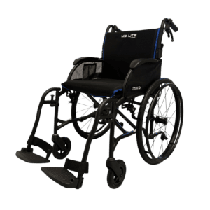 MOVO M3 Lite folding wheelchair, lightweight for mobility support and easy transport.