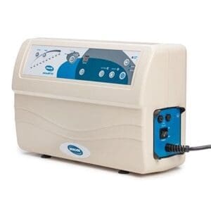 Invacare MicroAIR MA800 pressure relief mattress for home care, features digital controls and indicator lights.