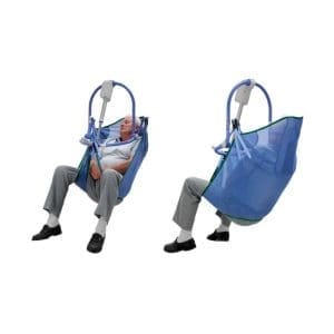 Arjo Clip Bathing Sling Unpadded, MAA4160M, supports elderly for safe home care transfers.