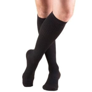 Truform 15-20 mmHg menโs knee high compression socks for mobility support and home care.