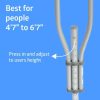 Medline, Aluminum 3-IN-1 Quick Fit Crutch (Pair), MDS80540 - Image 2