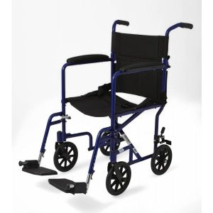 Medline, Basic Aluminum Transport Chair with 8" Wheels, MDS808200ABE