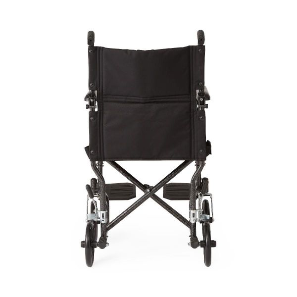 Medline, Basic Steel Transport Chair with 8" Wheels, MDS808200B - Image 2