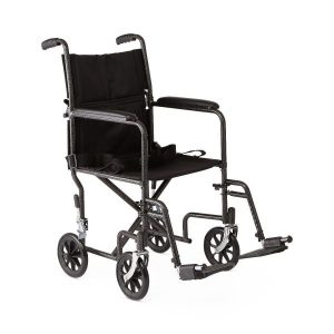 Medline, Basic Steel Transport Chair with 8" Wheels, MDS808200B