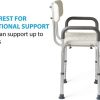Medline, Knockdown Bath Bench with Arms and Back, MDS89745RAH - Image 4