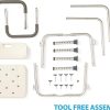 Medline, Knockdown Bath Bench with Arms and Back, MDS89745RAH - Image 3