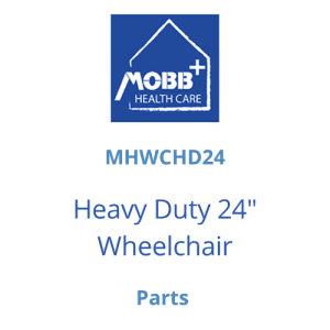 Heavy Duty 24" Wheelchair Footrest Set, MOBB Health Care—mobility support for home care.