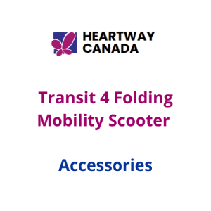 HeartWay Transit 4 folding mobility scooter accessories, enhancing mobility support and convenience.