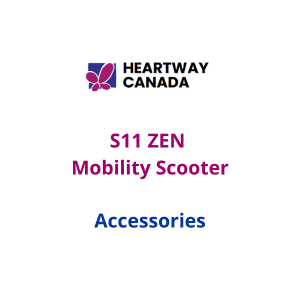 HeartWay S11 ZEN Mobility Scooter Accessories for mobility support, highlighted on white background.