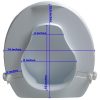PCP, Molded Raised Toilet Seat with Lid, 7022 - Image 5