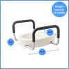Medline, 3.5 Inch Standard Toilet Seat Riser with Arms, G4-301RX1 - Image 2