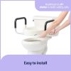 Medline, 3.5 Inch Standard Toilet Seat Riser with Arms, G4-301RX1 - Image 3