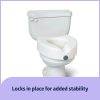 Medline, 5 Inch Raised Toilet Seat with Lock, G4-501RX1