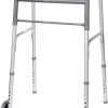 ProBasics, Economy Two-Button Folding Steel Walker with 5" Wheels, WKSAW2B