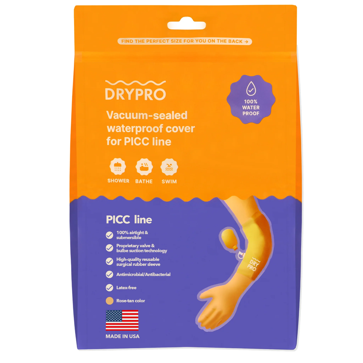 PCP, DryPro Waterproof PICC Protector Line, DPC110 - Image 3