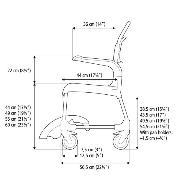 Etac, Clean Shower Commode, 80229269 - Image 2