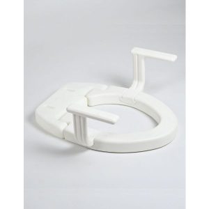MOBB, 2" Hinged Raised Toilet Seat w/Handles
