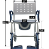 MOBB, 3 in 1 Shower Commode Wheelchair, MHCMWC–BE - Image 5