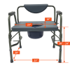 MOBB, Heavy Duty Commode Chair, MHCMH - Image 4