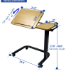 MOBB, 2 in 1 Tilting Overbed Table, MHMTAB - Image 2