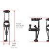 Drive, Hugo Comfort Max Lightweight Aluminum Crutches, 721-780 - Image 2