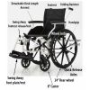 MOBB, Aluminum Wheelchair, MHALWC - Image 2