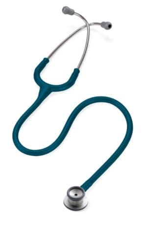 Littmann Classic II Infant Stethoscope, teal/silver, for pediatric home care medical monitoring.