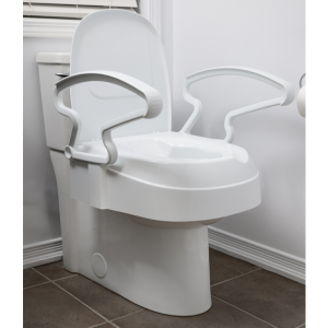 MOBB, 2", 4" and 6" Raised Toilet Seat with Arms, MHRTS246