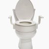 MOBB, 4" Elongated Raised Toilet Seat with New Handles