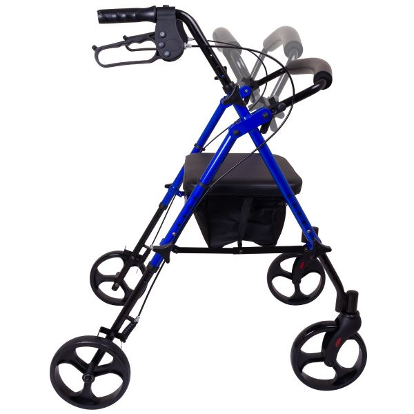 ProBasics, Aluminum Height Adjustable Rollator with 8-Inch Wheels, RLAA8BL - Image 2