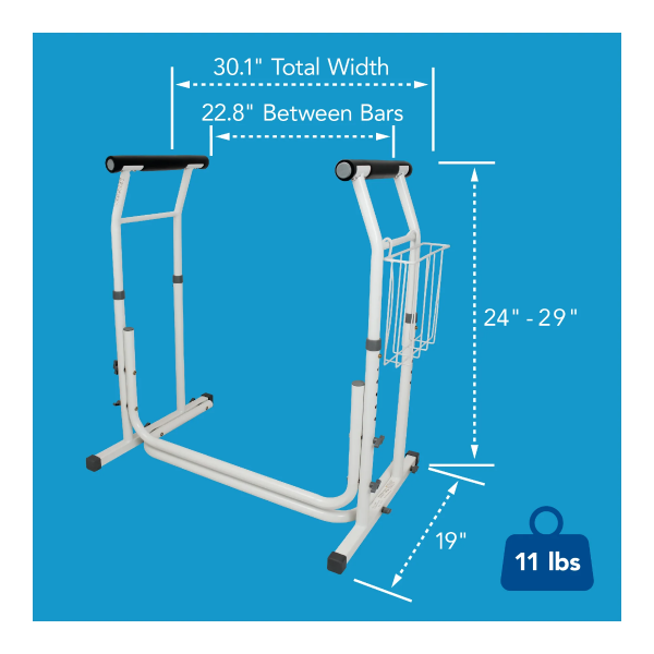 Carex, Stand-Alone Adjustable Toilet Safety Frame, FGE815C0 - Image 3