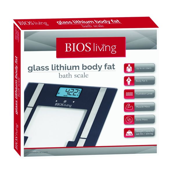 BIOS, Glass Lithium Body Fat Scale, SC411 - Image 3