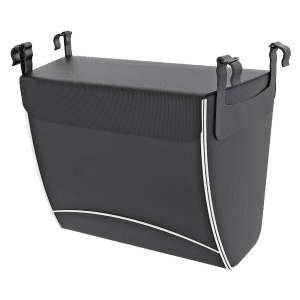 REHASENSE rollator bag, magnetic cover, hooks for seat attachment; mobility support accessory.