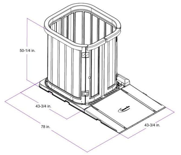 Rental, Shower Bay - Portable Roll in Shower (Monthly) - Image 7
