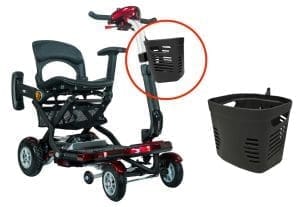 HeartWay Small Scooter Front Basket for mobility scooters, detachable accessory for home care support.