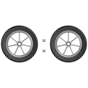REHASENSE Rear Soft Wheels for Rollators, set of 2, replacement mobility aid for home care.