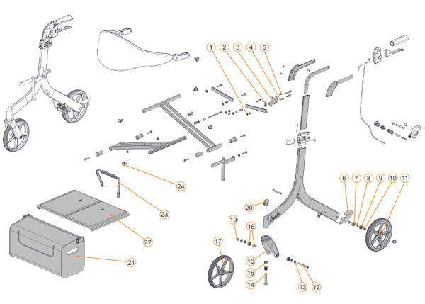 Amylior, Parts for Stella Rollator - Image 3