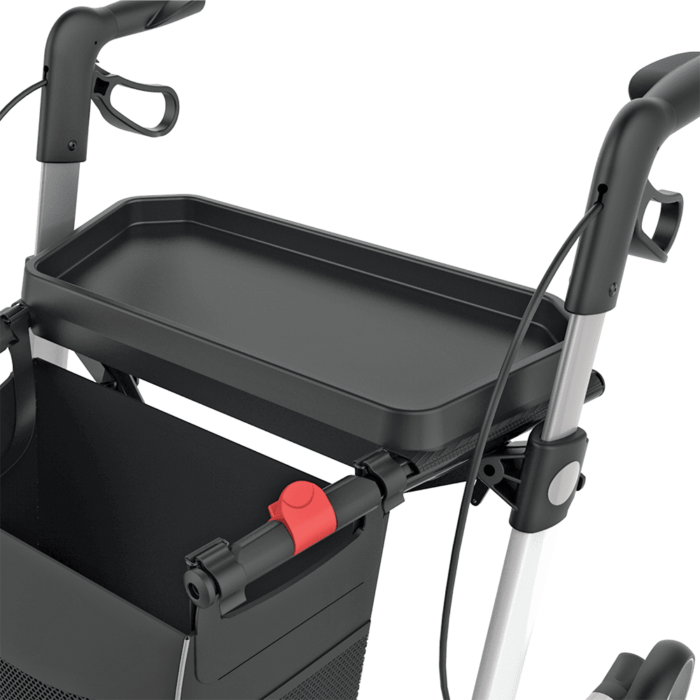 REHASENSE, Tray with Anti-Slip Mat for Standard Rollators