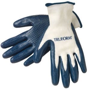 Truform Donning Gloves 0757, rubber-coated for grip, aid in compression stocking application.