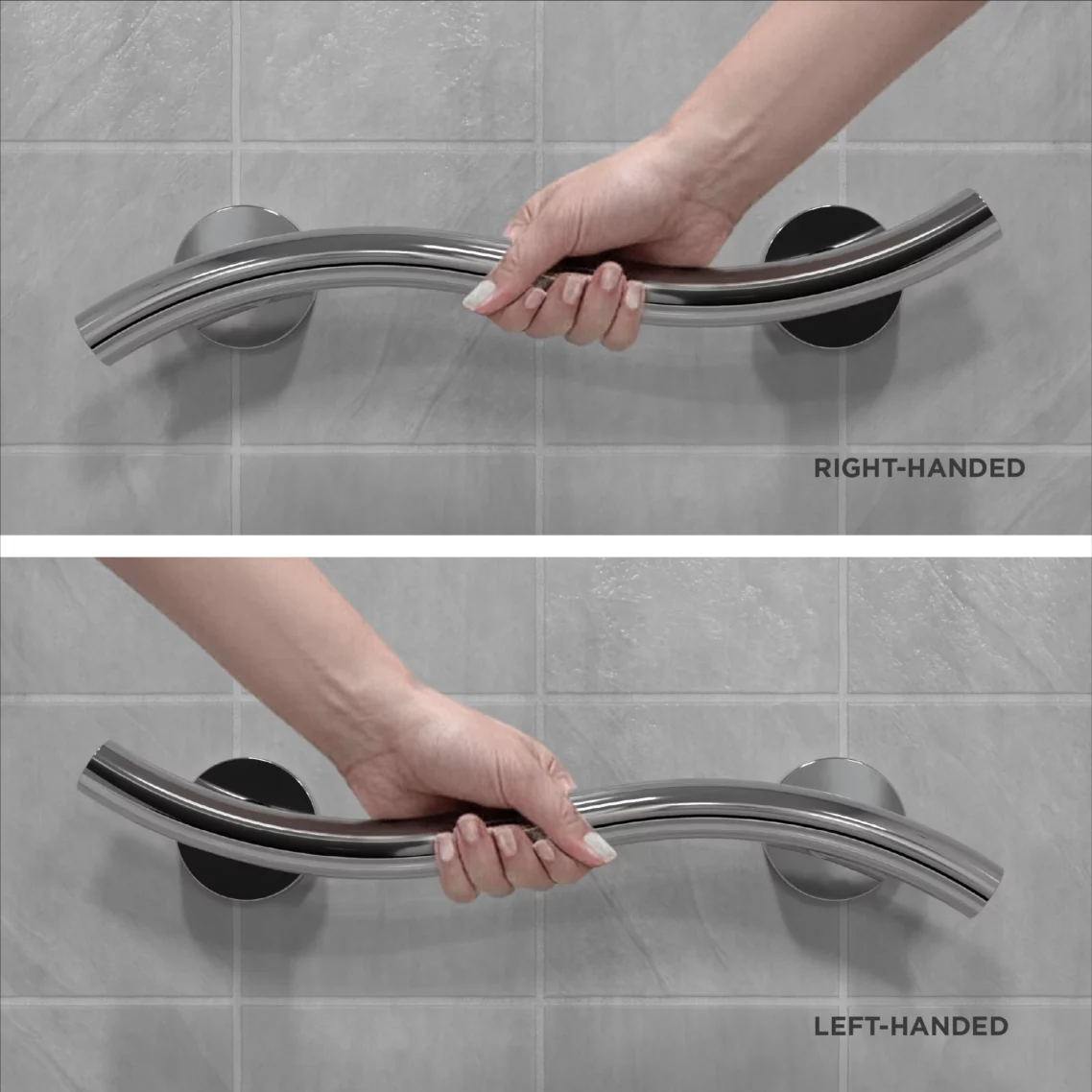 HealthCraft, Decorative Wave Grab Bars (Left & Right Orientation) - Image 6