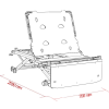 HaCare, Bed Pack Y-Type Y3 Front-Exit Move Hospital bed, PP-UH-L8406-FE-27-Varnished-Wood Naturel - Image 6
